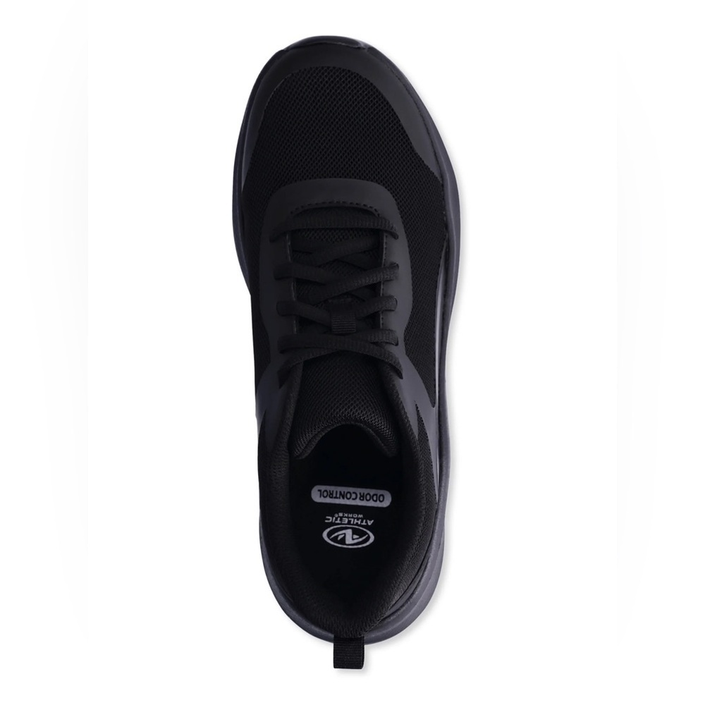 Athletic Works Black Mesh Lace Up Jogger Sneakers 👟 Size Women’s 9 WIDE WIDTH - Picture 6 of 10